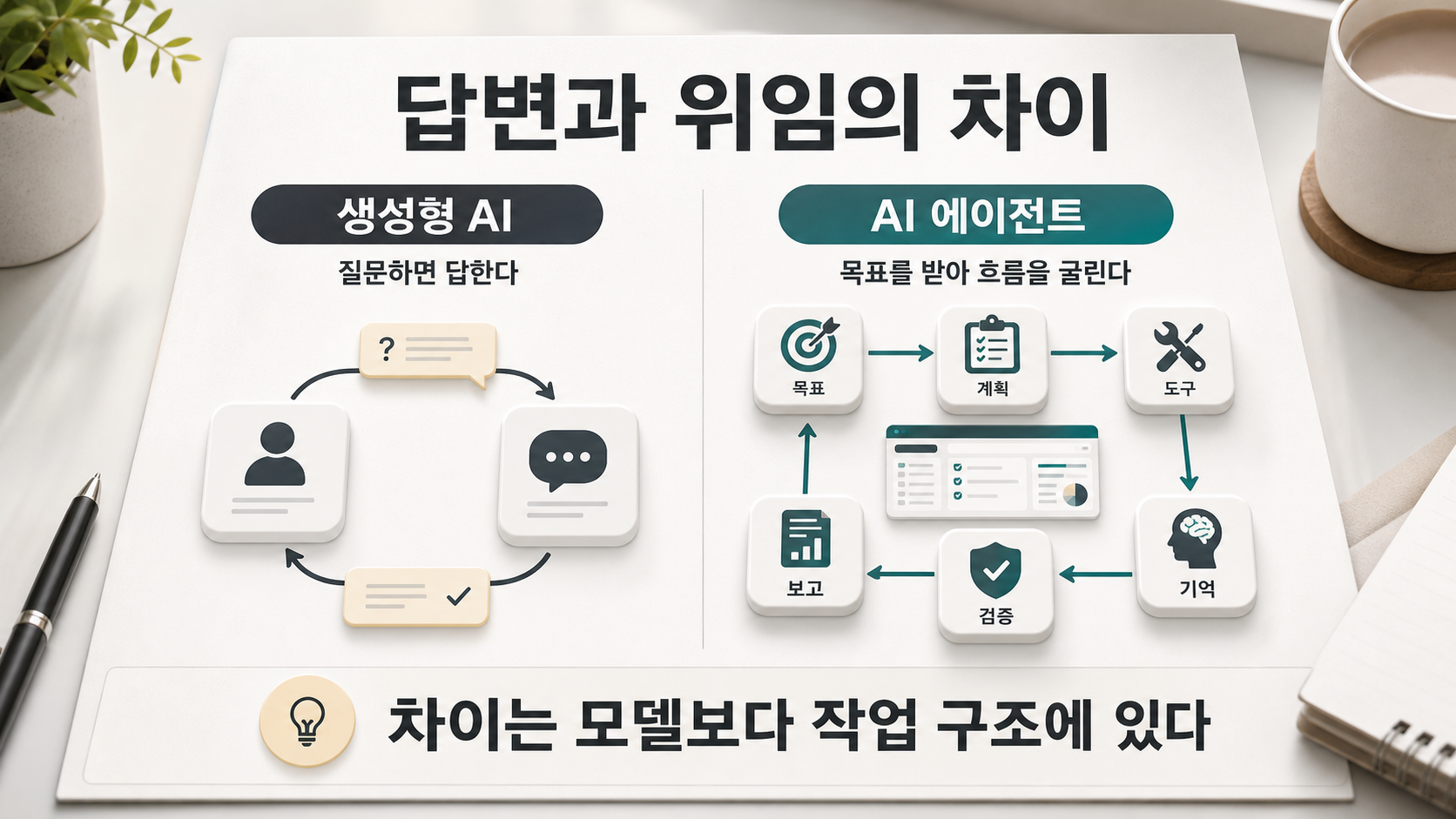 답변과 위임의 차이