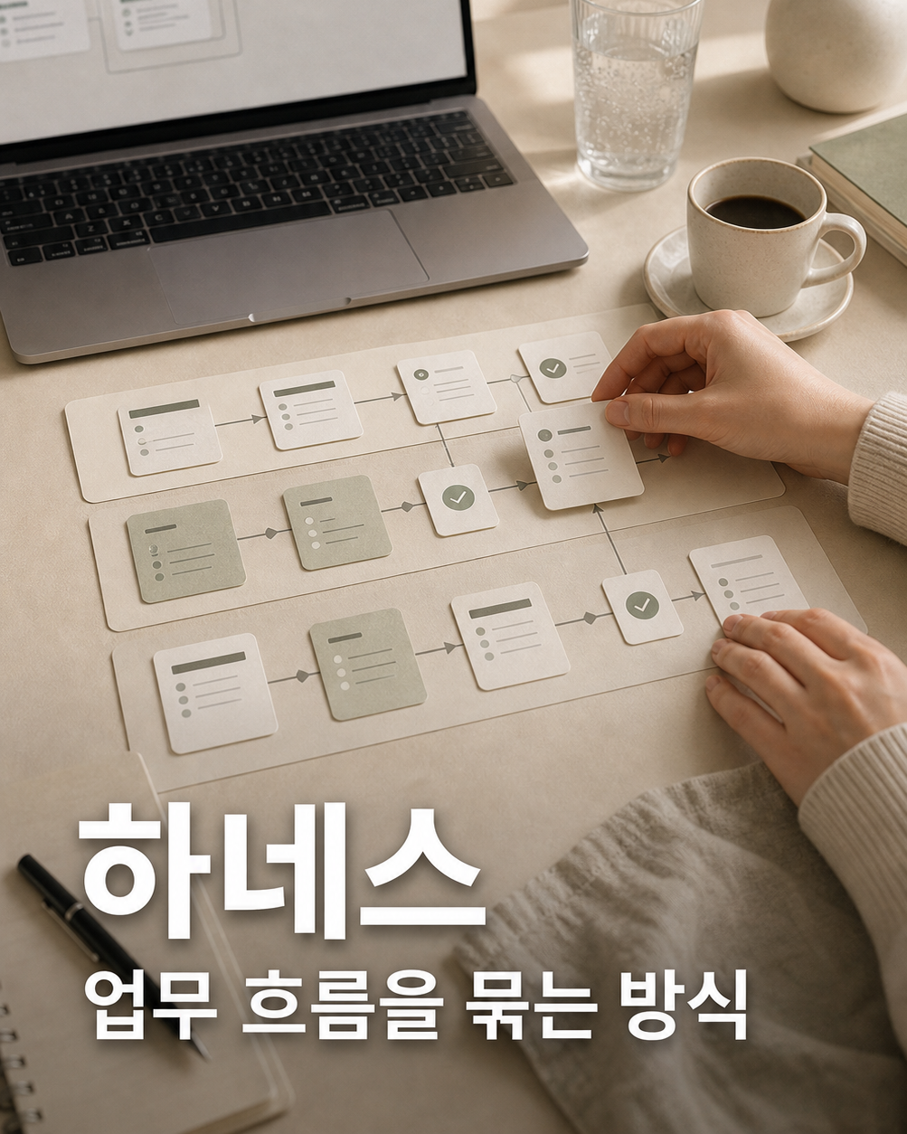 Harness 업무 흐름 에이전트 카드