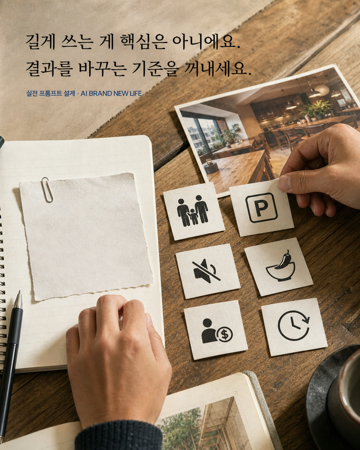 짧은 질문에 결과를 바꾸는 구체 기준을 더하는 장면