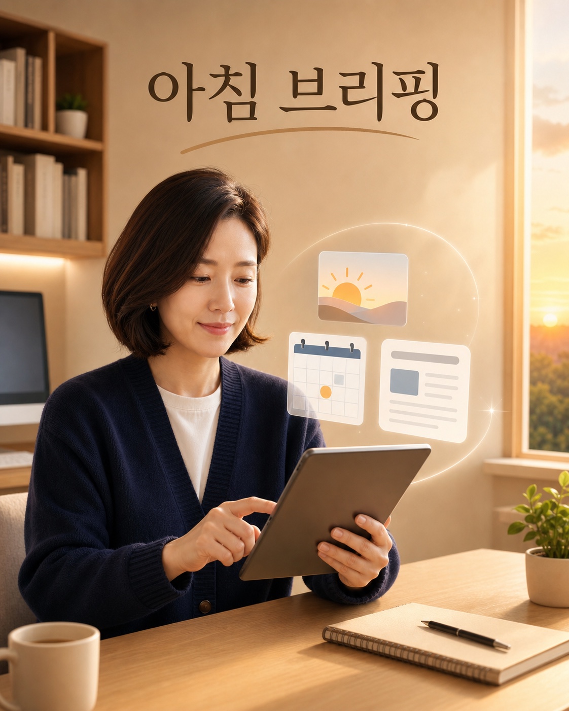 일정과 정보를 한 번에 확인하는 아침 브리핑