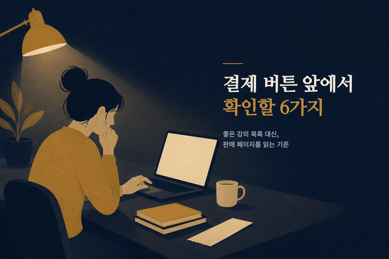 AI 강의 고르는 법: 결제 버튼 누르기 전 6가지 확인